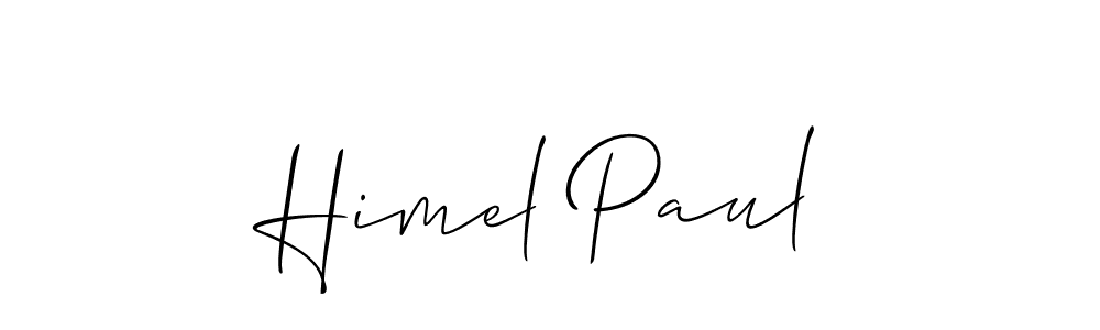 How to make Himel Paul name signature. Use Allison_Script style for creating short signs online. This is the latest handwritten sign. Himel Paul signature style 2 images and pictures png