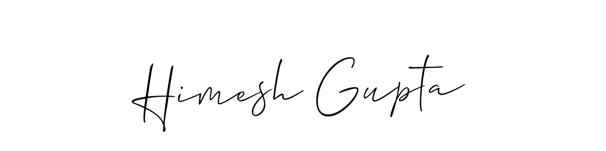 Also we have Himesh Gupta name is the best signature style. Create professional handwritten signature collection using Allison_Script autograph style. Himesh Gupta signature style 2 images and pictures png