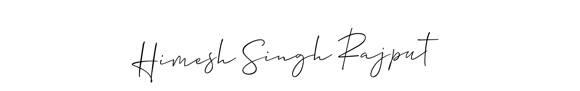 Make a beautiful signature design for name Himesh Singh Rajput. With this signature (Allison_Script) style, you can create a handwritten signature for free. Himesh Singh Rajput signature style 2 images and pictures png