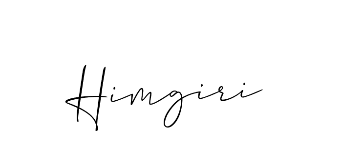 Create a beautiful signature design for name Himgiri. With this signature (Allison_Script) fonts, you can make a handwritten signature for free. Himgiri signature style 2 images and pictures png