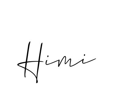 Himi stylish signature style. Best Handwritten Sign (Allison_Script) for my name. Handwritten Signature Collection Ideas for my name Himi. Himi signature style 2 images and pictures png