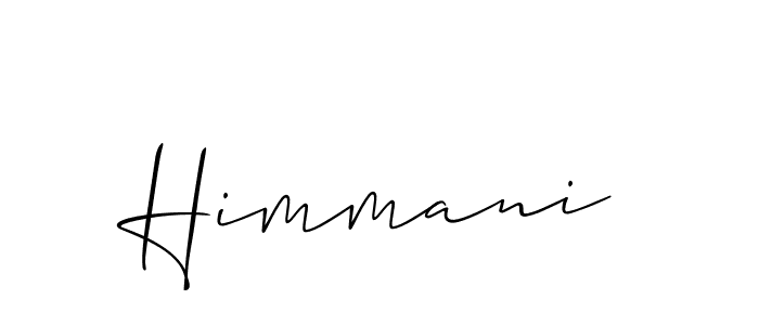 Also You can easily find your signature by using the search form. We will create Himmani name handwritten signature images for you free of cost using Allison_Script sign style. Himmani signature style 2 images and pictures png