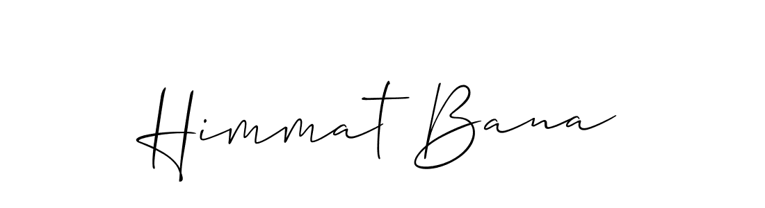 How to make Himmat Bana name signature. Use Allison_Script style for creating short signs online. This is the latest handwritten sign. Himmat Bana signature style 2 images and pictures png