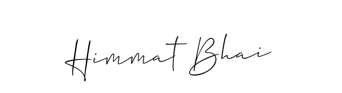 if you are searching for the best signature style for your name Himmat Bhai. so please give up your signature search. here we have designed multiple signature styles  using Allison_Script. Himmat Bhai signature style 2 images and pictures png