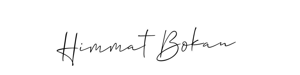 How to make Himmat Bokan signature? Allison_Script is a professional autograph style. Create handwritten signature for Himmat Bokan name. Himmat Bokan signature style 2 images and pictures png