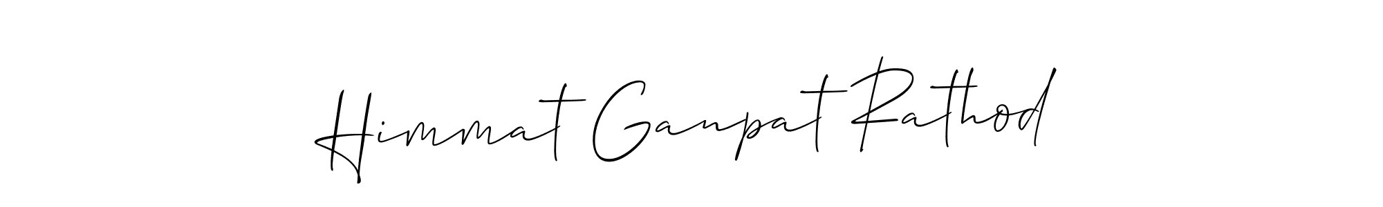 Himmat Ganpat Rathod stylish signature style. Best Handwritten Sign (Allison_Script) for my name. Handwritten Signature Collection Ideas for my name Himmat Ganpat Rathod. Himmat Ganpat Rathod signature style 2 images and pictures png