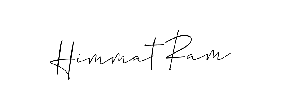 You should practise on your own different ways (Allison_Script) to write your name (Himmat Ram) in signature. don't let someone else do it for you. Himmat Ram signature style 2 images and pictures png