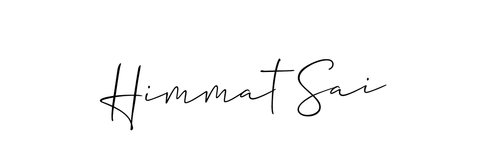 Himmat Sai stylish signature style. Best Handwritten Sign (Allison_Script) for my name. Handwritten Signature Collection Ideas for my name Himmat Sai. Himmat Sai signature style 2 images and pictures png