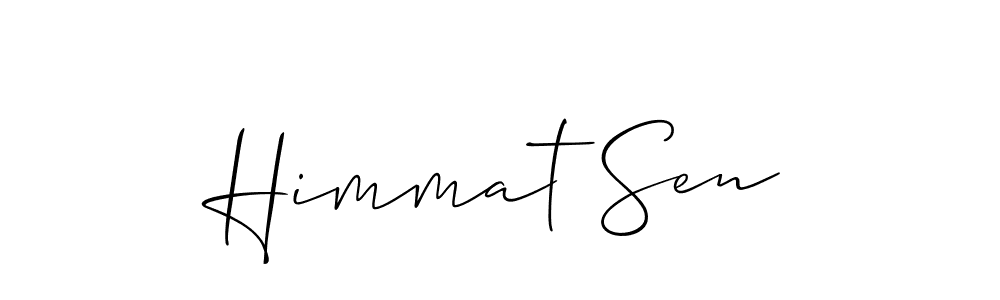 Use a signature maker to create a handwritten signature online. With this signature software, you can design (Allison_Script) your own signature for name Himmat Sen. Himmat Sen signature style 2 images and pictures png