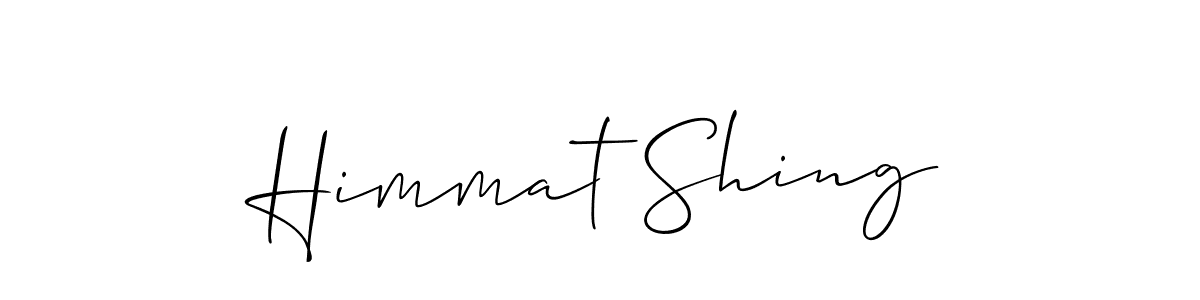 Make a beautiful signature design for name Himmat Shing. With this signature (Allison_Script) style, you can create a handwritten signature for free. Himmat Shing signature style 2 images and pictures png