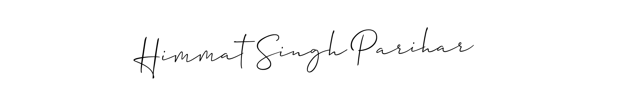 Similarly Allison_Script is the best handwritten signature design. Signature creator online .You can use it as an online autograph creator for name Himmat Singh Parihar. Himmat Singh Parihar signature style 2 images and pictures png