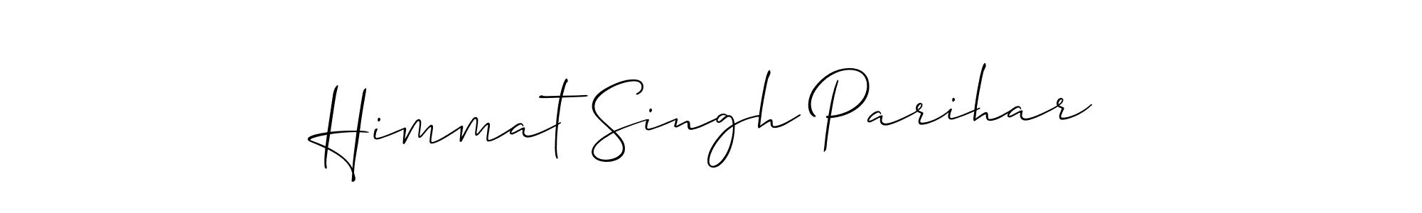 It looks lik you need a new signature style for name Himmat Singh Parihar. Design unique handwritten (Allison_Script) signature with our free signature maker in just a few clicks. Himmat Singh Parihar signature style 2 images and pictures png