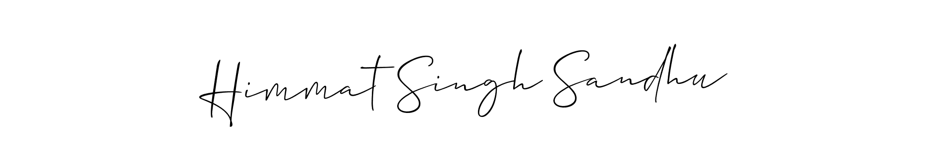 This is the best signature style for the Himmat Singh Sandhu name. Also you like these signature font (Allison_Script). Mix name signature. Himmat Singh Sandhu signature style 2 images and pictures png
