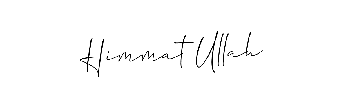 Create a beautiful signature design for name Himmat Ullah. With this signature (Allison_Script) fonts, you can make a handwritten signature for free. Himmat Ullah signature style 2 images and pictures png