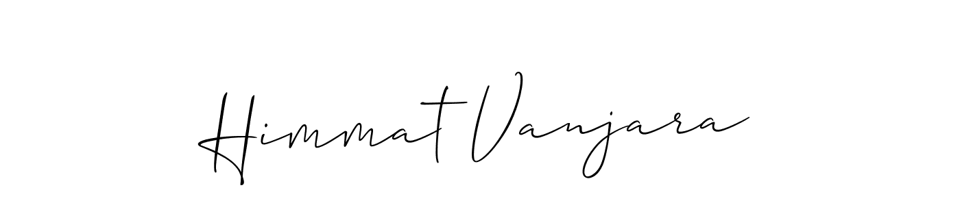Best and Professional Signature Style for Himmat Vanjara. Allison_Script Best Signature Style Collection. Himmat Vanjara signature style 2 images and pictures png