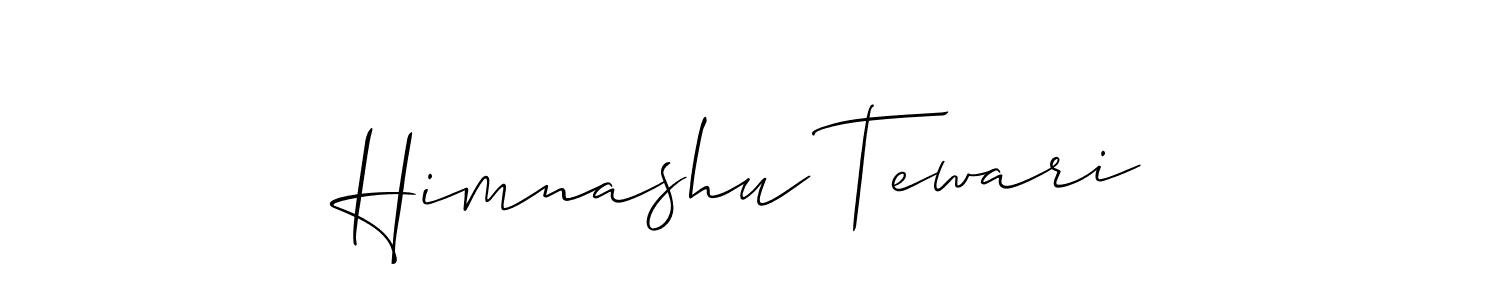 Also You can easily find your signature by using the search form. We will create Himnashu Tewari name handwritten signature images for you free of cost using Allison_Script sign style. Himnashu Tewari signature style 2 images and pictures png