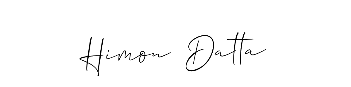 Make a beautiful signature design for name Himon  Datta. With this signature (Allison_Script) style, you can create a handwritten signature for free. Himon  Datta signature style 2 images and pictures png