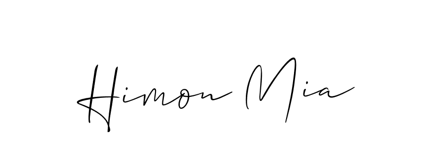 It looks lik you need a new signature style for name Himon Mia. Design unique handwritten (Allison_Script) signature with our free signature maker in just a few clicks. Himon Mia signature style 2 images and pictures png