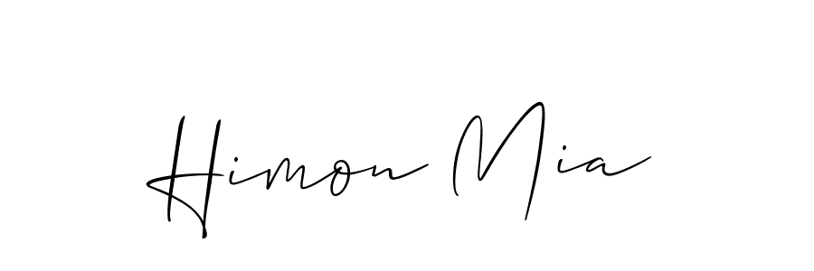 It looks lik you need a new signature style for name Himon Mia. Design unique handwritten (Allison_Script) signature with our free signature maker in just a few clicks. Himon Mia signature style 2 images and pictures png