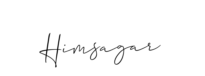 How to make Himsagar name signature. Use Allison_Script style for creating short signs online. This is the latest handwritten sign. Himsagar signature style 2 images and pictures png