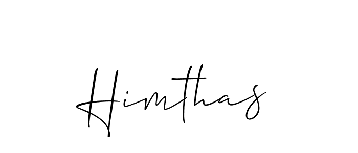 Design your own signature with our free online signature maker. With this signature software, you can create a handwritten (Allison_Script) signature for name Himthas. Himthas signature style 2 images and pictures png