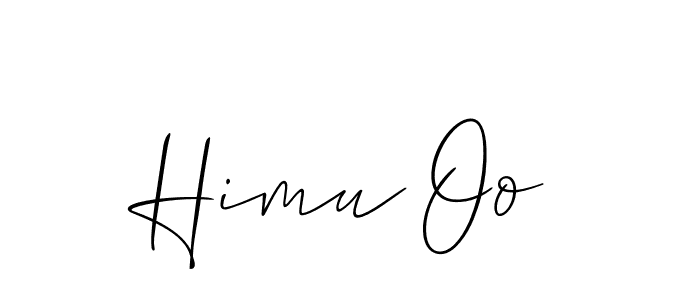 Use a signature maker to create a handwritten signature online. With this signature software, you can design (Allison_Script) your own signature for name Himu Oo. Himu Oo signature style 2 images and pictures png