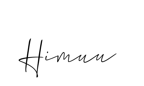 It looks lik you need a new signature style for name Himuu. Design unique handwritten (Allison_Script) signature with our free signature maker in just a few clicks. Himuu signature style 2 images and pictures png