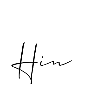 How to make Hin name signature. Use Allison_Script style for creating short signs online. This is the latest handwritten sign. Hin signature style 2 images and pictures png