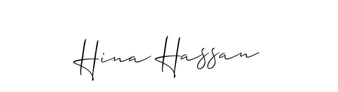 This is the best signature style for the Hina Hassan name. Also you like these signature font (Allison_Script). Mix name signature. Hina Hassan signature style 2 images and pictures png