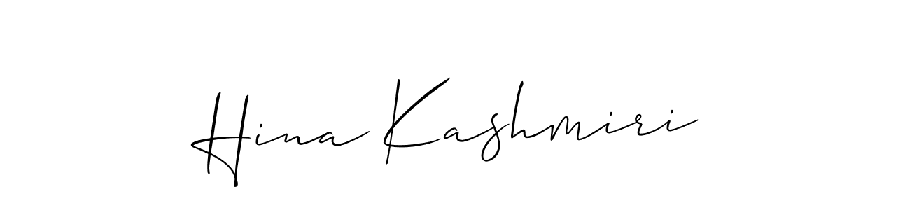Make a short Hina Kashmiri signature style. Manage your documents anywhere anytime using Allison_Script. Create and add eSignatures, submit forms, share and send files easily. Hina Kashmiri signature style 2 images and pictures png