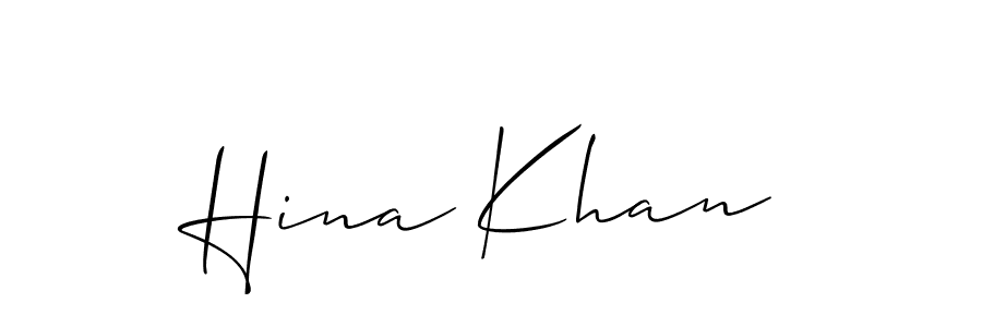 Hina Khan stylish signature style. Best Handwritten Sign (Allison_Script) for my name. Handwritten Signature Collection Ideas for my name Hina Khan. Hina Khan signature style 2 images and pictures png