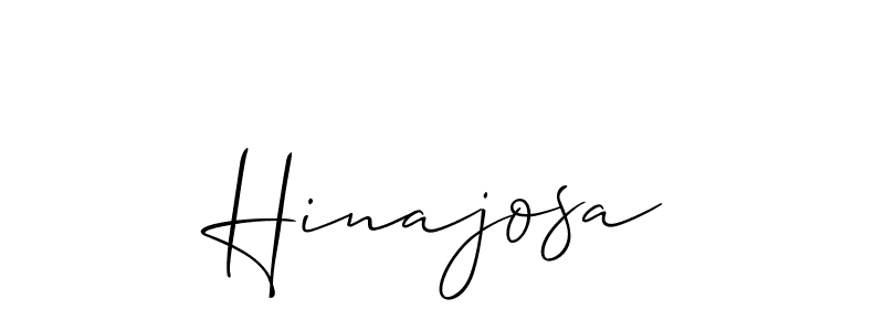 It looks lik you need a new signature style for name Hinajosa. Design unique handwritten (Allison_Script) signature with our free signature maker in just a few clicks. Hinajosa signature style 2 images and pictures png