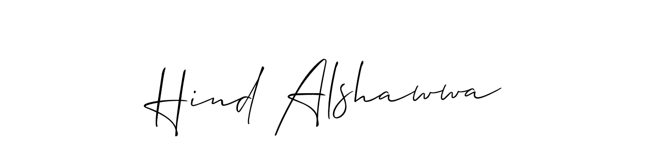 Once you've used our free online signature maker to create your best signature Allison_Script style, it's time to enjoy all of the benefits that Hind Alshawwa name signing documents. Hind Alshawwa signature style 2 images and pictures png