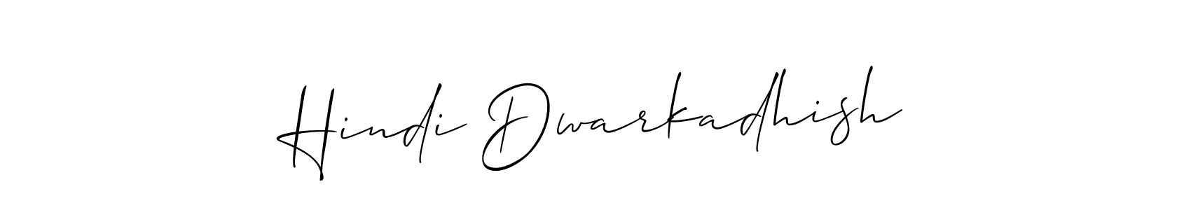Also You can easily find your signature by using the search form. We will create Hindi Dwarkadhish name handwritten signature images for you free of cost using Allison_Script sign style. Hindi Dwarkadhish signature style 2 images and pictures png