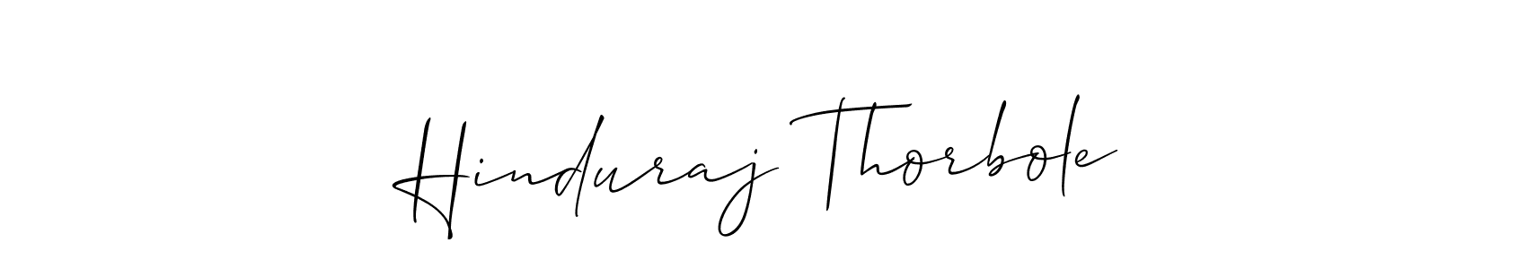 if you are searching for the best signature style for your name Hinduraj Thorbole. so please give up your signature search. here we have designed multiple signature styles  using Allison_Script. Hinduraj Thorbole signature style 2 images and pictures png