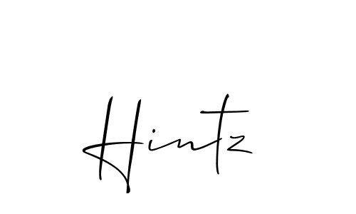 Hintz stylish signature style. Best Handwritten Sign (Allison_Script) for my name. Handwritten Signature Collection Ideas for my name Hintz. Hintz signature style 2 images and pictures png