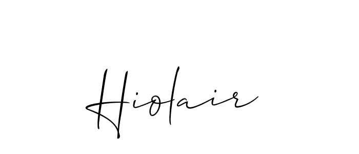 Hiolair stylish signature style. Best Handwritten Sign (Allison_Script) for my name. Handwritten Signature Collection Ideas for my name Hiolair. Hiolair signature style 2 images and pictures png