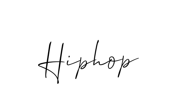 Make a beautiful signature design for name Hiphop. With this signature (Allison_Script) style, you can create a handwritten signature for free. Hiphop signature style 2 images and pictures png
