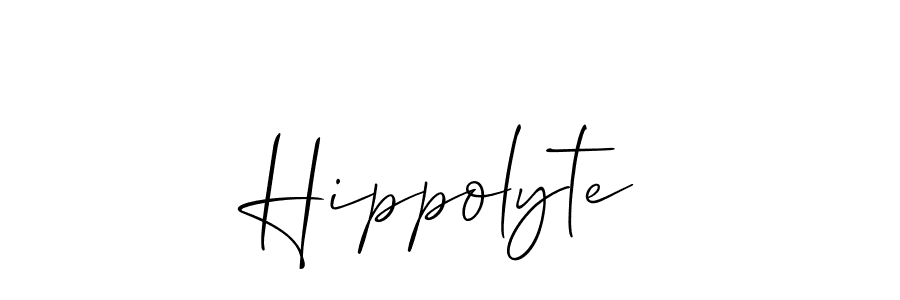 You should practise on your own different ways (Allison_Script) to write your name (Hippolyte) in signature. don't let someone else do it for you. Hippolyte signature style 2 images and pictures png