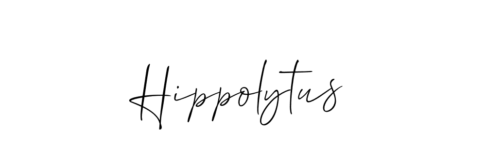 You should practise on your own different ways (Allison_Script) to write your name (Hippolytus) in signature. don't let someone else do it for you. Hippolytus signature style 2 images and pictures png