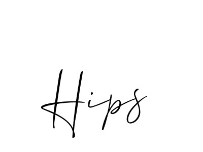 How to make Hips name signature. Use Allison_Script style for creating short signs online. This is the latest handwritten sign. Hips signature style 2 images and pictures png