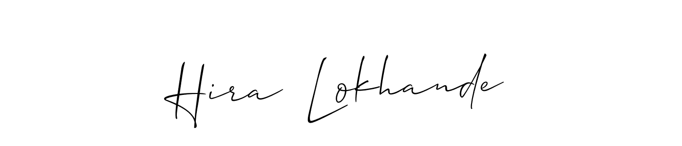 Hira  Lokhande stylish signature style. Best Handwritten Sign (Allison_Script) for my name. Handwritten Signature Collection Ideas for my name Hira  Lokhande. Hira  Lokhande signature style 2 images and pictures png