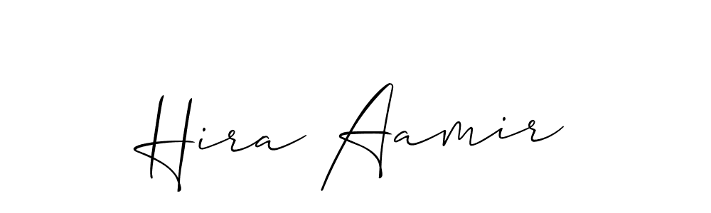 Similarly Allison_Script is the best handwritten signature design. Signature creator online .You can use it as an online autograph creator for name Hira Aamir. Hira Aamir signature style 2 images and pictures png