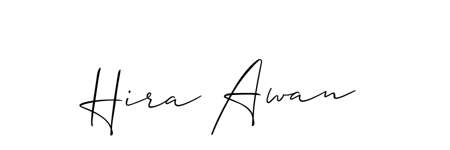 It looks lik you need a new signature style for name Hira Awan. Design unique handwritten (Allison_Script) signature with our free signature maker in just a few clicks. Hira Awan signature style 2 images and pictures png