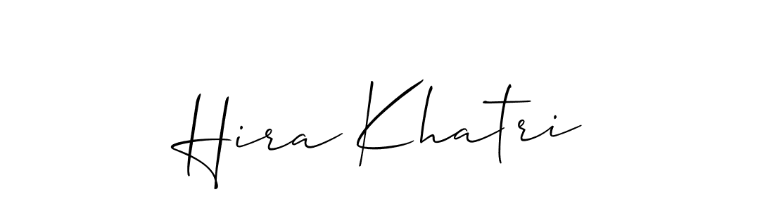 It looks lik you need a new signature style for name Hira Khatri. Design unique handwritten (Allison_Script) signature with our free signature maker in just a few clicks. Hira Khatri signature style 2 images and pictures png