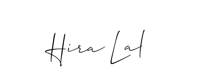 Create a beautiful signature design for name Hira Lal. With this signature (Allison_Script) fonts, you can make a handwritten signature for free. Hira Lal signature style 2 images and pictures png