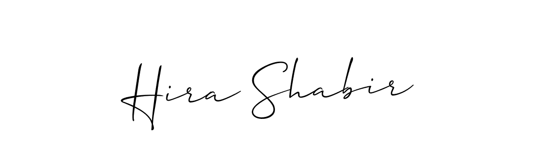 Also we have Hira Shabir name is the best signature style. Create professional handwritten signature collection using Allison_Script autograph style. Hira Shabir signature style 2 images and pictures png
