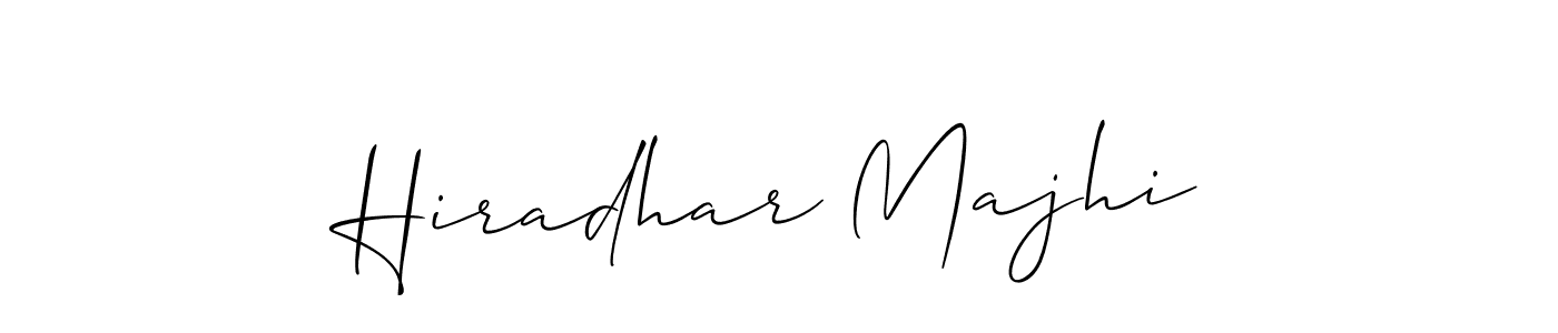 It looks lik you need a new signature style for name Hiradhar Majhi. Design unique handwritten (Allison_Script) signature with our free signature maker in just a few clicks. Hiradhar Majhi signature style 2 images and pictures png