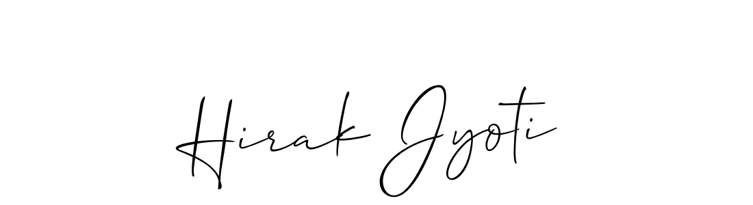 Hirak Jyoti stylish signature style. Best Handwritten Sign (Allison_Script) for my name. Handwritten Signature Collection Ideas for my name Hirak Jyoti. Hirak Jyoti signature style 2 images and pictures png