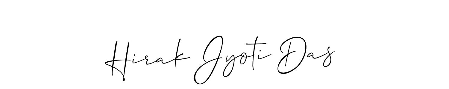 Make a beautiful signature design for name Hirak Jyoti Das. With this signature (Allison_Script) style, you can create a handwritten signature for free. Hirak Jyoti Das signature style 2 images and pictures png